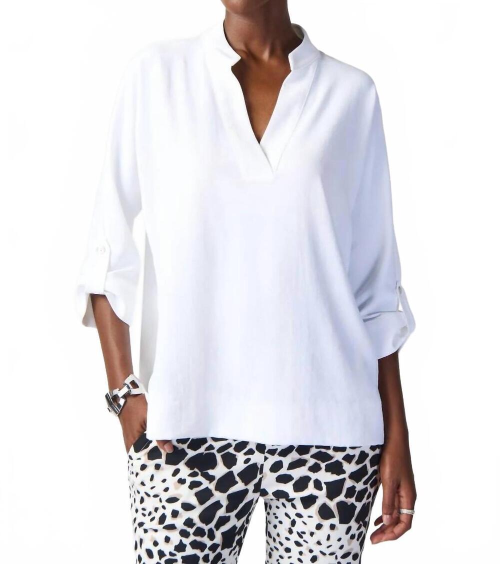 NEW JOSEPH RIBKOFF dolman sleeves boxy top in vanilla